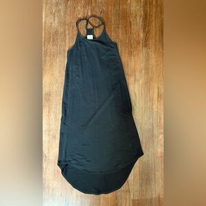 Chaser Hi-Lo Hem Midi Dress - Black - Medium